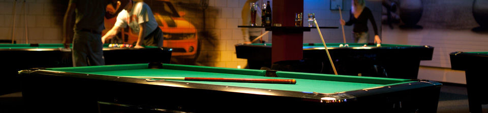 Billard-Tische sorgen für Abwechslung!